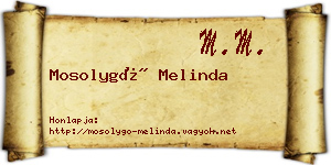 Mosolygó Melinda névjegykártya