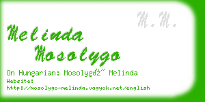 melinda mosolygo business card